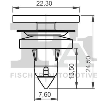 Klip, ozdobna / ochranna lista FA1 33-40024.25