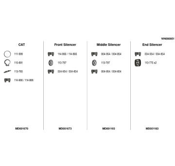 Výfukový systém FA1 WN000851