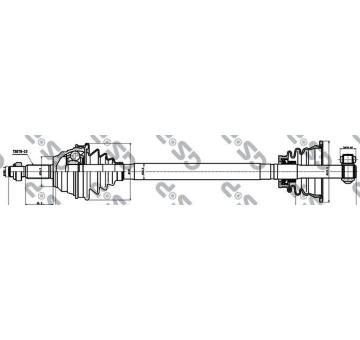Hnací hřídel GSP 250301