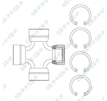 Kĺb, kĺbový hriadeľ GSP UJ900155