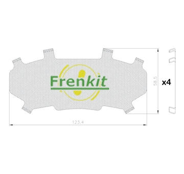 Protihluková fólie, brzdové obložení (posunovací deska) FRENKIT 940203