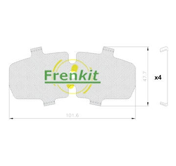 Protihluková folie, brzdové oblożení (posunovací deska) FRENKIT 940224