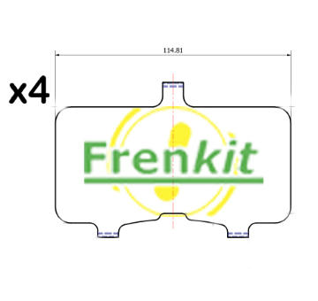 Protihluková folie, brzdové oblożení (posunovací deska) FRENKIT 940239