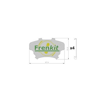 Protihluková fólie, brzdové obložení (posunovací deska) FRENKIT 940301
