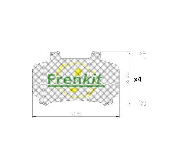 Protihluková fólie, brzdové obložení (posunovací deska) FRENKIT 940323