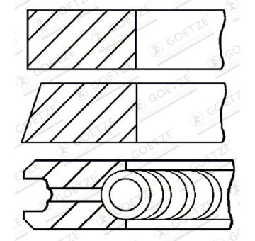 Sada pistnich krouzku GOETZE ENGINE 08-102807-00