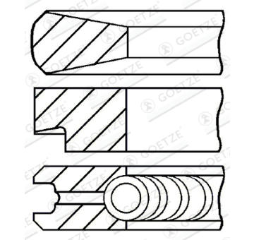 Sada pistnich krouzku GOETZE ENGINE 08-103900-00