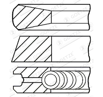 Sada pistnich krouzku GOETZE ENGINE 08-104300-00