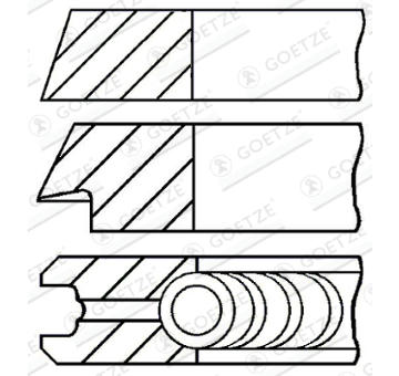 Sada piestnych krúżkov GOETZE ENGINE 08-109400-10