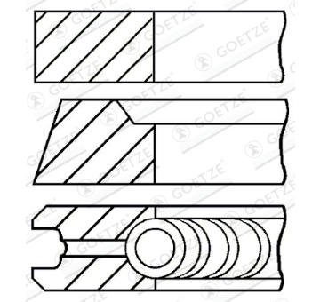 Sada pistnich krouzku GOETZE ENGINE 08-111200-00