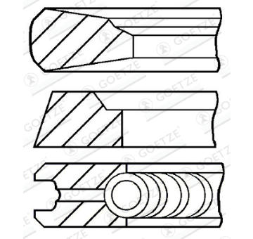 Sada pistnich krouzku GOETZE ENGINE 08-112100-00