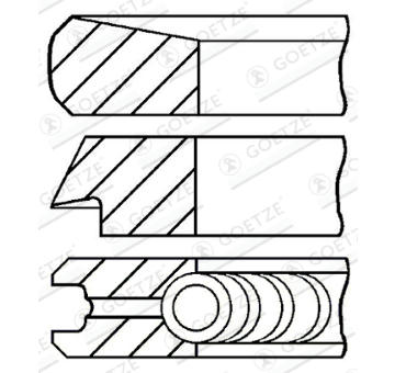 Sada pístních kroužků GOETZE ENGINE 08-112700-00