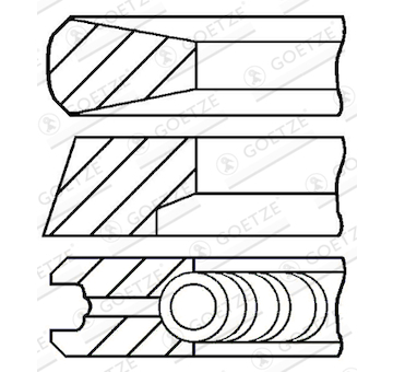 Sada pistnich krouzku GOETZE ENGINE 08-115800-00