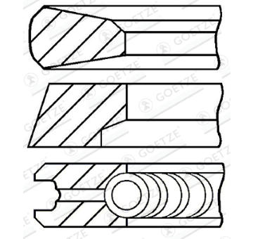 Sada pistnich krouzku GOETZE ENGINE 08-123200-00