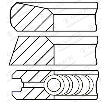 Sada pistnich krouzku GOETZE ENGINE 08-123711-00