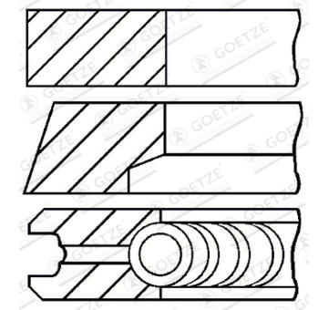 Sada pistnich krouzku GOETZE ENGINE 08-124800-00