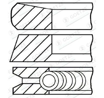 Sada pistnich krouzku GOETZE ENGINE 08-137500-00
