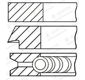 Sada pístních kroužků GOETZE ENGINE 08-138900-00