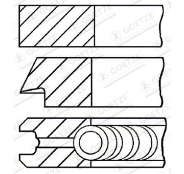Sada pístních kroužků GOETZE ENGINE 08-139600-00
