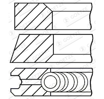 Sada pistnich krouzku GOETZE ENGINE 08-139800-00