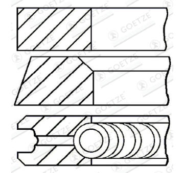 Sada pístních kroužků GOETZE ENGINE 08-140600-00