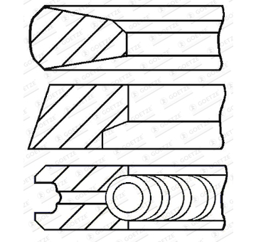 Sada pistnich krouzku GOETZE ENGINE 08-141800-00