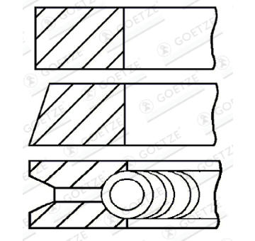 Sada pístních kroužků GOETZE ENGINE 08-142300-00
