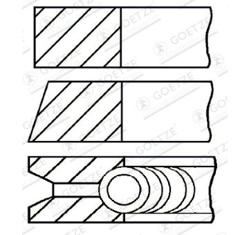 Sada piestnych krúżkov GOETZE ENGINE 08-142306-00