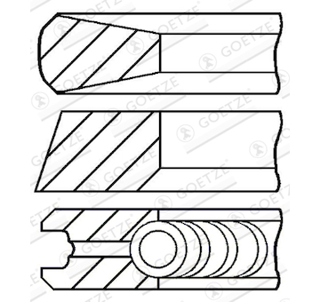 Sada pistnich krouzku GOETZE ENGINE 08-145007-00