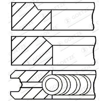 Sada pístních kroužků GOETZE ENGINE 08-170607-10