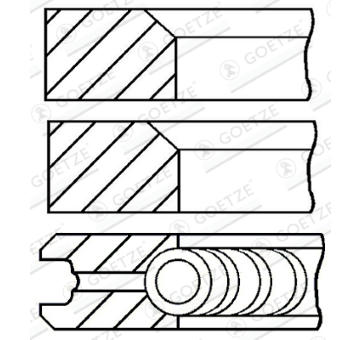 Sada pístních kroužků GOETZE ENGINE 08-170700-10