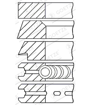 Sada pistnich krouzku GOETZE ENGINE 08-179000-10