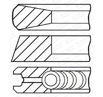 Sada pistnich krouzku GOETZE ENGINE 08-181100-00