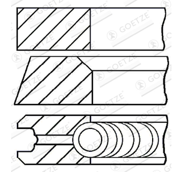 Sada pístních kroužků GOETZE ENGINE 08-183300-00