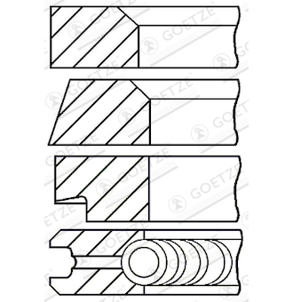 Sada pistnich krouzku GOETZE ENGINE 08-202800-00