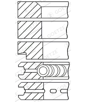 Sada pistnich krouzku GOETZE ENGINE 08-203500-10