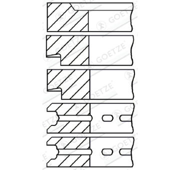 Sada pistnich krouzku GOETZE ENGINE 08-241300-00