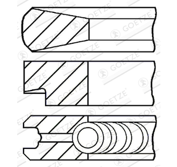 Sada pistnich krouzku GOETZE ENGINE 08-244500-00