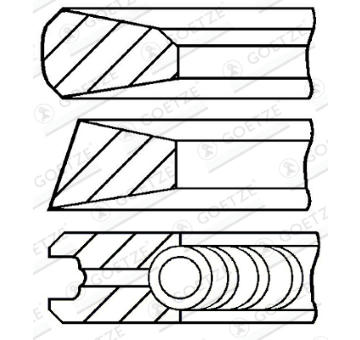 Sada pistnich krouzku GOETZE ENGINE 08-252600-00