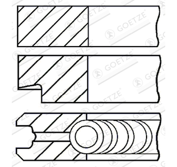 Sada pistnich krouzku GOETZE ENGINE 08-275000-10