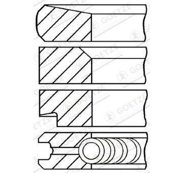 Sada pistnich krouzku GOETZE ENGINE 08-278000-00