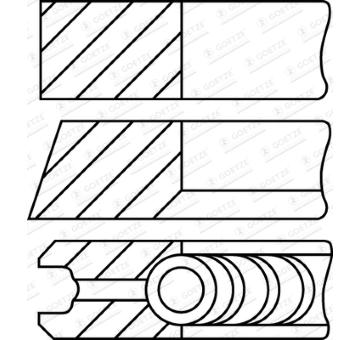 Sada piestnych krúżkov GOETZE ENGINE 08-289700-10