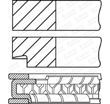 Sada pistnich krouzku GOETZE ENGINE 08-317300-10