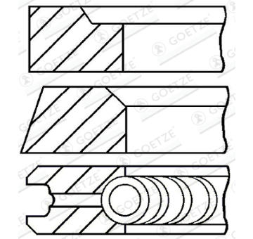 Sada pistnich krouzku GOETZE ENGINE 08-317600-10