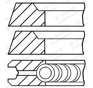 Sada pistnich krouzku GOETZE ENGINE 08-318600-10