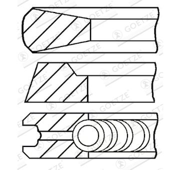 Sada pistnich krouzku GOETZE ENGINE 08-319000-10