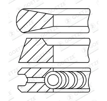 Sada pistnich krouzku GOETZE ENGINE 08-319000-30