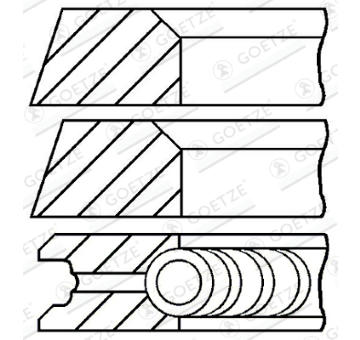 Sada pistnich krouzku GOETZE ENGINE 08-320600-10