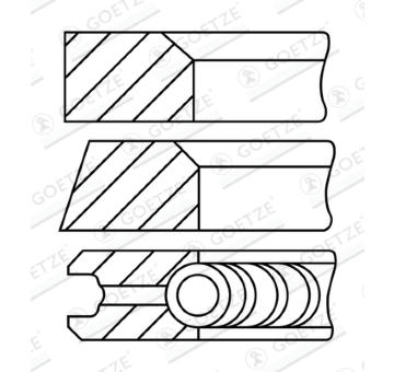 Sada pístních kroužků GOETZE ENGINE 08-322400-10