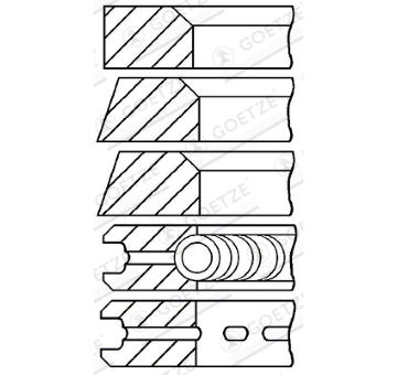 Sada piestnych krúżkov GOETZE ENGINE 08-325000-00